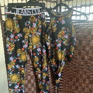 Versace Jeans Couture set (leggings and halter top body suit) FIRM PRICE!!!